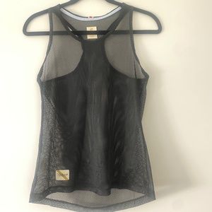Tracksmith Black Mesh Tank
